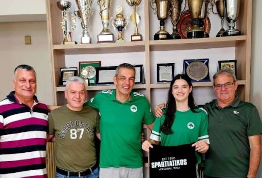 «Πράσινη» η Σπαρτιάτισσα Θ. Λεκάκη στα μεγάλα σαλόνια του ελληνικού βόλεϊ!