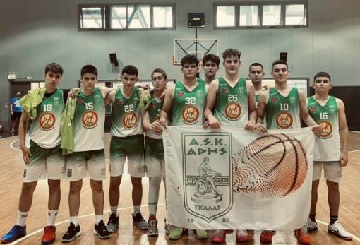 Φινάλε σε μια επιτυχημένη σεζόν για την ομάδα μπάσκετ Παίδων του Άρη Σκάλας