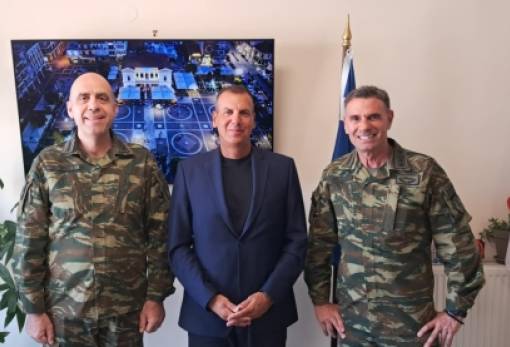 Με τις στρατιωτικές Αρχές συναντήθηκε ο Δήμαρχος Σπάρτης
