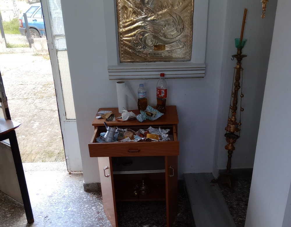 Σπάρτη: Μπούκαραν στον ΙΝ Αγίου Κωνσταντίνου στις Αμύκλες για πλιάτσικο