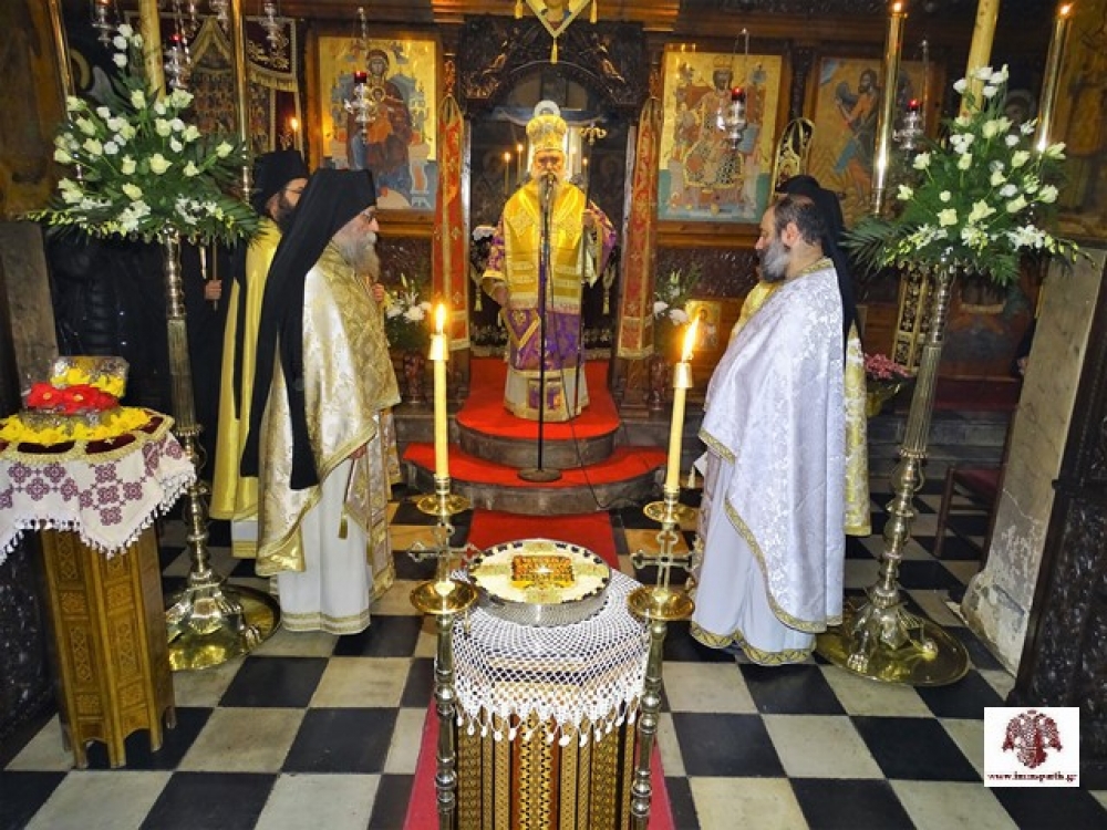 &Lambda;&alpha;&mu;&pi;&rho;ή &pi;&alpha;&nu;ή&gamma;&upsilon;&rho;&eta; &sigma;&tau;&eta;&nu; &Iota;.&Mu;. &Alpha;&gamma;ί&omega;&nu; &Tau;&epsilon;&sigma;&sigma;&alpha;&rho;ά&kappa;&omicron;&nu;&tau;&alpha; &Mu;&alpha;&rho;&tau;ύ&rho;&omega;&nu; &Pi;ά&rho;&nu;&omega;&nu;&alpha;