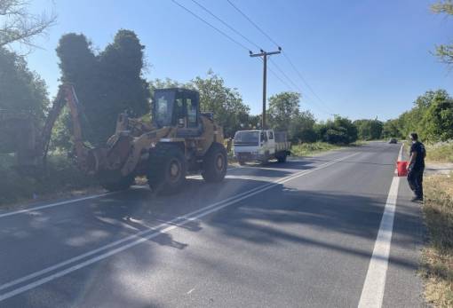 Εργασίες καθαρισμού και κοπής βλάστησης στην ΕΟ Τρίπολης – Σπάρτης