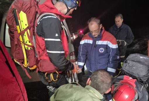 Θρίλερ και αγωνία με αίσιο τέλος στον παγωμένο Ταΰγετο