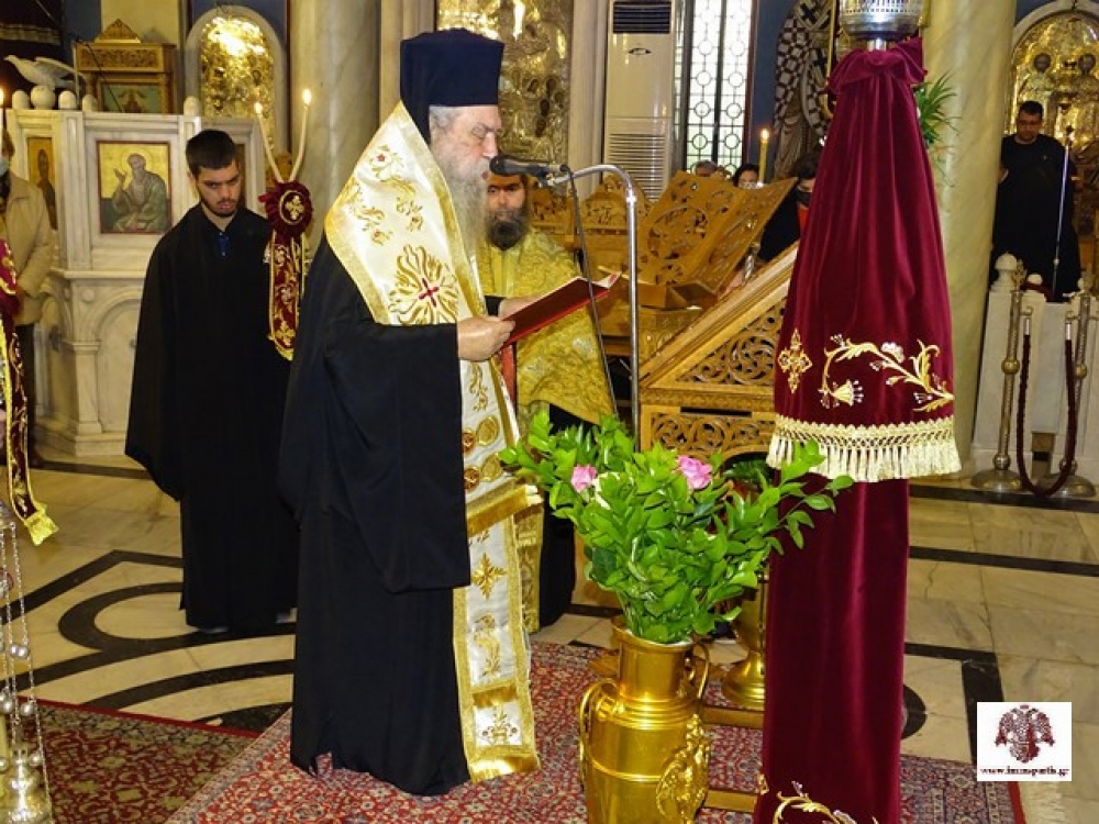 Η Δ΄ Στάση των Χαιρετισμών στον Ι.Ν Οσίου Νίκωνα Σπάρτης