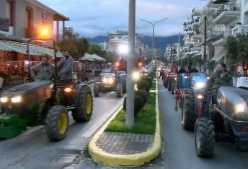 Αγωνιστική απόβαση στην Τρίπολη για τους αγρότες της Σπάρτης