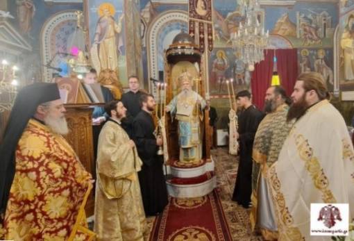 Θεία Λειτουργία τέλεσε ο Μητροπολίτης Ευστάθιος στο Ελαιοχώρι Τριπόλεως