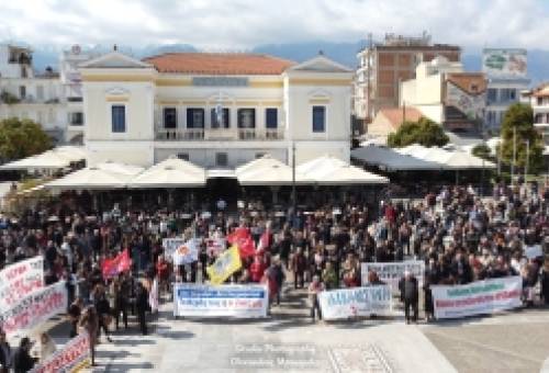 «Γιατί» και «ποτέ ξανά» φώναξε η Σπάρτη για τα Τέμπη