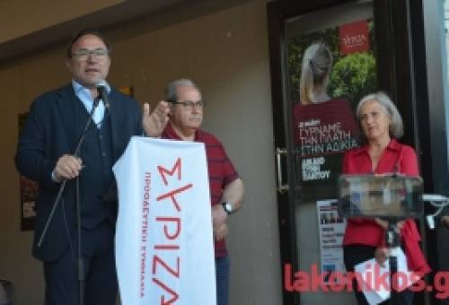 Π. Κόκκαλης από Σπάρτη: «Ο ΣΥΡΙΖΑ ξέρει και μπορεί να φέρει την αλλαγή»