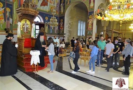 Ο Μητροπολίτης κ. Ευστάθιος προσεύχεται για τους μαθητές των Πανελλαδικών