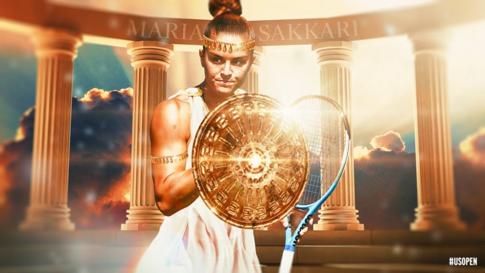 Το US Open έντυσε την Σάκκαρη… Σπαρτιάτισσα