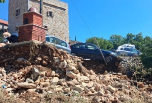 Πρωτοφανές πλήγμα από το σφοδρό μπουρίνι στη Μάνη