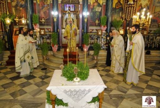 Η Ύψωση του Τιμίου Σταυρού στη Μητρόπολη Σπάρτης