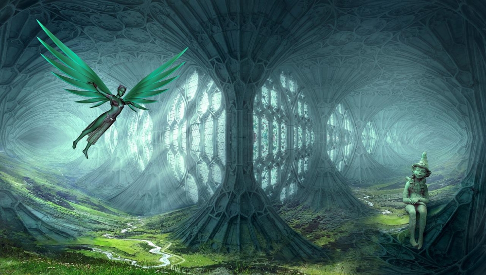 Η γριά καμπούρα και το ξωτικό