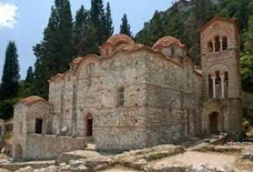 Θεία Λειτουργία στην Παναγία Οδηγήτρια στο Βυζαντινό Μυστρά