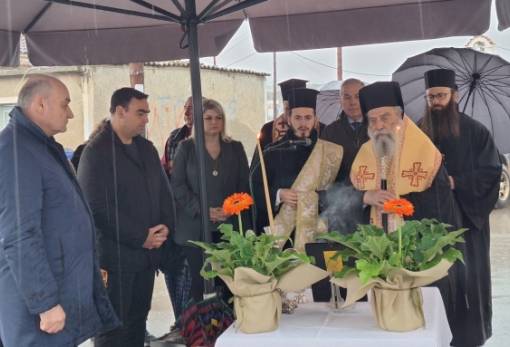 Απόδοση τιμών στους ευεργέτες Ιωάννη και Ελένη Σταύρου στον Βρονταμά