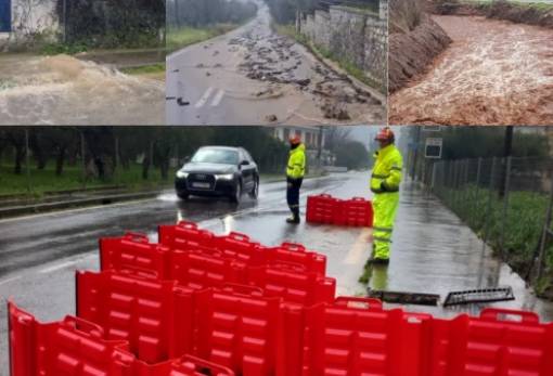 Στο έλεος της κακοκαιρίας ξανά περιοχές του Δήμου Σπάρτης (ΦΩΤΟ)