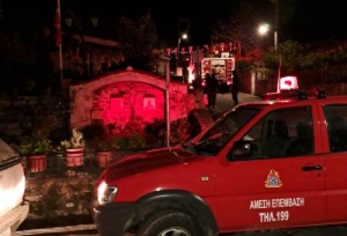 Γλίτωσε από την πυρκαγιά ο ιστορικός ναός Αγίου Σπυρίδωνα Μυστρά (φωτο)