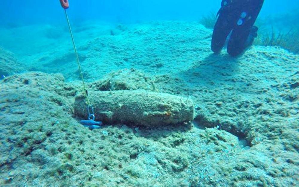 Εντοπίστηκε οβίδα στον όρμο Λιμενάρια της Μονεμβασιάς