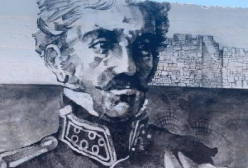 Πορτραίτο του Α. Καντακουζηνού κοσμεί την είσοδο του Κάστρου της Μονεμβασίας