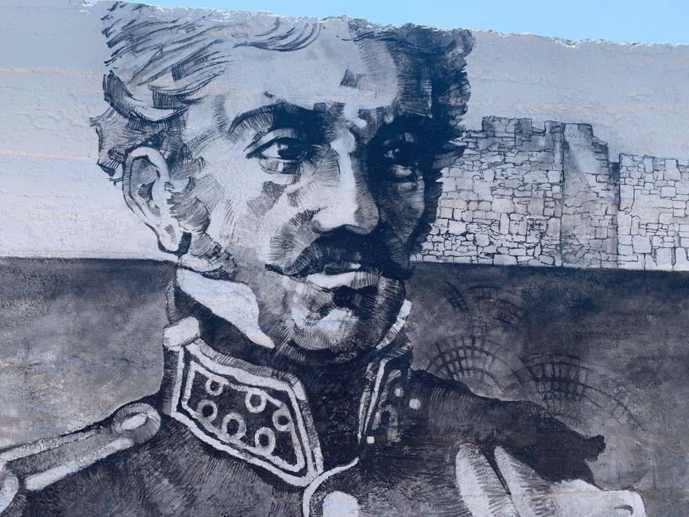 Πορτραίτο του Α. Καντακουζηνού κοσμεί την είσοδο του Κάστρου της Μονεμβασίας