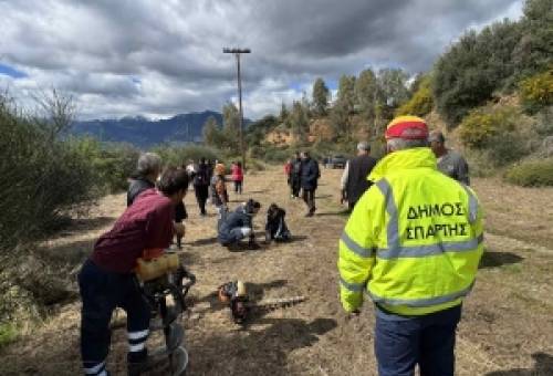 Επιτυχής η δενδροφύτευση στον Κλαδά Σπάρτης από Δήμο και «Όλοι Μαζί Μπορούμε»
