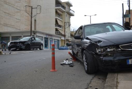Τροχαίο με σοβαρές υλικές ζημιές  στη διασταύρωση για ΚΤΕΛ στη Σπάρτη