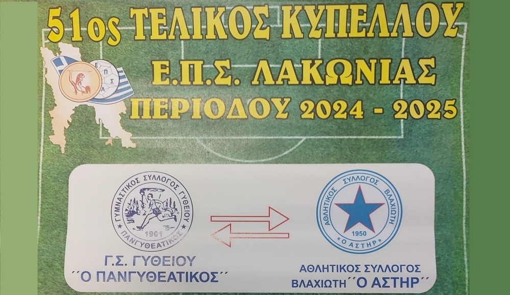 &Sigma;έ&nu;&tau;&rho;&alpha; &gamma;&iota;&alpha; &tau;&omicron;&nu; &tau;&epsilon;&lambda;&iota;&kappa;ό &tau;&omicron;&upsilon; &Kappa;&upsilon;&pi;έ&lambda;&lambda;&omicron;&upsilon; &Lambda;&alpha;&kappa;&omega;&nu;ί&alpha;&sigmaf; &mu;&epsilon;&tau;&alpha;&xi;ύ &Pi;&alpha;&nu;&gamma;&upsilon;&theta;&epsilon;&alpha;&tau;&iota;&kappa;&omicron;ύ-&Alpha;&sigma;&tau;έ&rho;&alpha; &Beta;&lambda;&alpha;&chi;&iota;ώ&tau;&eta;