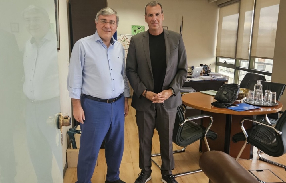 Συνάντηση δημάρχου Σπάρτης με τον γγ Διαχείρισης Αποβλήτων Μ. Γραφάκο