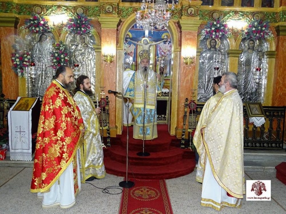 &Mu;&epsilon; &epsilon;&kappa;&kappa;&lambda;&eta;&sigma;&iota;&alpha;&sigma;&tau;&iota;&kappa;ή &lambda;&alpha;&mu;&pi;&rho;ό&tau;&eta;&tau;&alpha; &eta; &pi;&alpha;&nu;ή&gamma;&upsilon;&rho;&eta; &sigma;&tau;&eta;&nu; &Alpha;&gamma;. &Beta;&alpha;&rho;&beta;ά&rho;&alpha; &Kappa;&alpha;&lambda;&omicron;&gamma;&omega;&nu;&iota;ά&sigmaf;