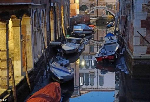 Βενετία: «Στέρεψαν» τα κανάλια