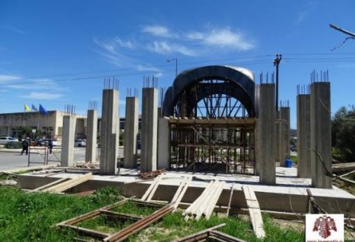 Προχωρά η ανέγερση του ΙΝ Αγίου Ανανία στο Διοικητήριο