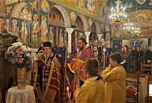 Η Γ΄ Στάση των Χαιρετισμών στον ΙΝ Αγίου Νεκταρίου Βλαχιώτη