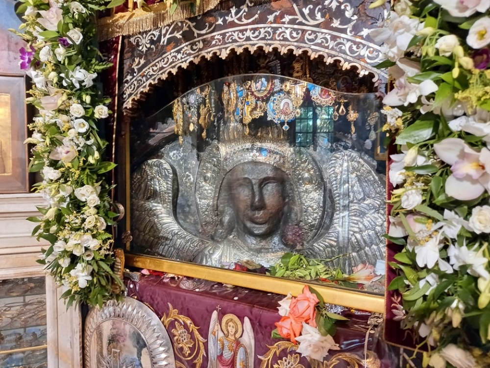 Ο Νικηφόρος στον Ταξιάρχη του Μανταμάδου (Μυτιλήνη)