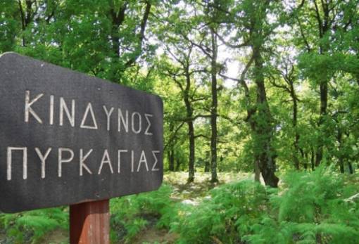 «Πορτοκαλί» ο κίνδυνος για φωτιές σήμερα σε όλη τη Λακωνία