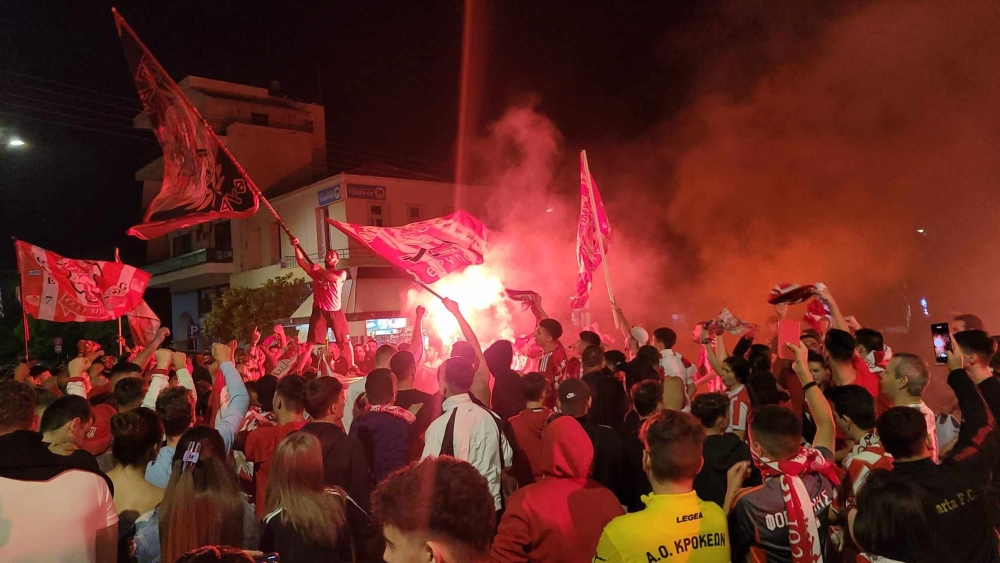 «Κάηκε» η Σπάρτη για τον θρίαμβο του Ολυμπιακού (VIDEO-ΦΩΤΟ)