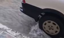 Δρόμοι «λίμνες» στη Σπάρτη από τη βροχή (ΦΩΤΟ)