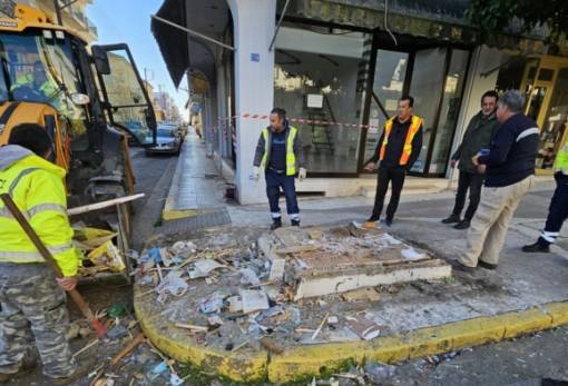 Μετά το δημοσίευμα ανέλαβε δουλειά η μπουλντόζα