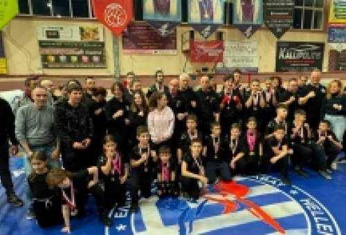 Σπαρτιάτες μαχητές με μέταλλο πρωταθλητή στο Διασυλλογικό Πρωτάθλημα Savate