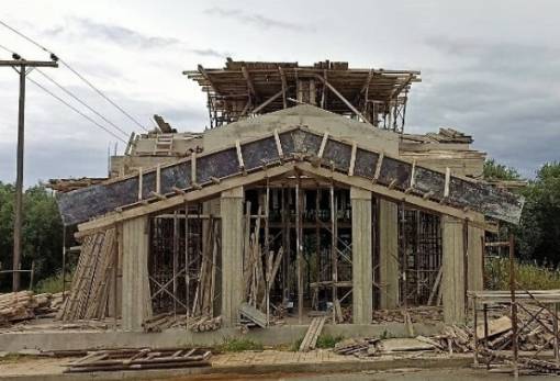 Σημαντική πρόοδος στην ανέγερση του ΙΝ Αγίου Ανανία στο Διοικητήριο