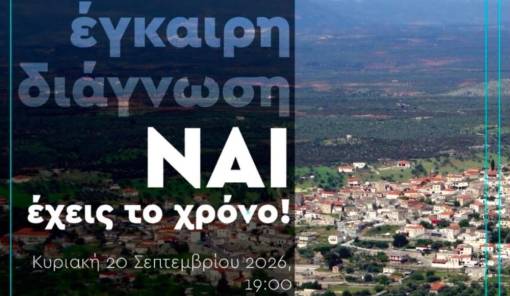 &laquo;&Mu;&epsilon; &tau;&eta;&nu; έ&gamma;&kappa;&alpha;&iota;&rho;&eta; &delta;&iota;ά&gamma;&nu;&omega;&sigma;&eta; έ&chi;&epsilon;&iota;&sigmaf; &chi;&rho;ό&nu;&omicron;&raquo;: &Eta;&mu;&epsilon;&rho;ί&delta;&alpha; &gamma;&iota;&alpha; &tau;&eta;&nu; &pi;&rho;ό&lambda;&eta;&psi;&eta; &tau;&omicron;&upsilon; &kappa;&alpha;&rho;&kappa;ί&nu;&omicron;&upsilon; &sigma;&tau;&omicron; &Gamma;&epsilon;&rho;ά&kappa;&iota;