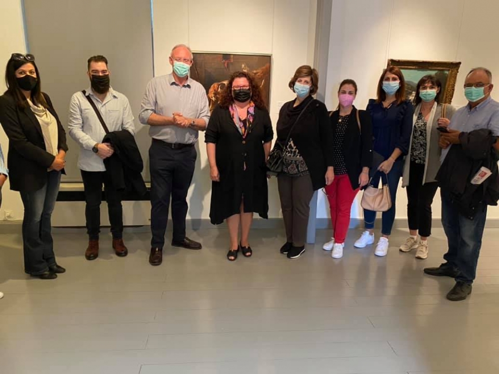 Την Κουμαντάρειο Πινακοθήκη επισκέφθηκε η Δημοτική Αρχή Σπάρτης