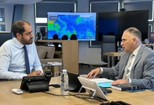 Στον υπουργό Κλιματικής Κρίσης  & Πολιτικής Προστασίας ο Ν. Κρητικός