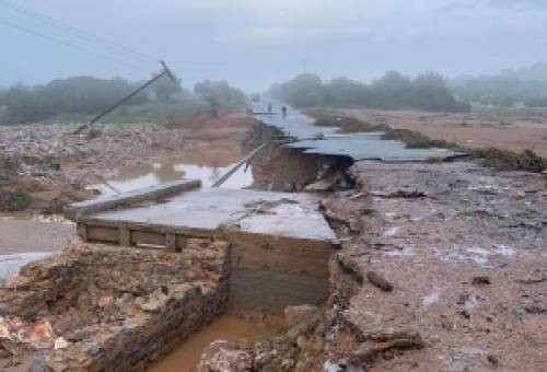 Οι ζημιές στην επιφάνεια του πλημμυρισμένου Δ. Ευρώτα (ΦΩΤΟ)