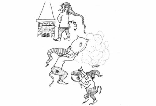 Η γριά και οι καλικάντζαροι