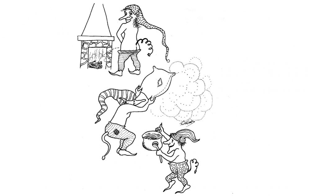 Η γριά και οι καλικάντζαροι