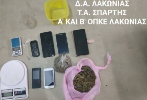 Υπηρεσίες της ΕΛΑΣ στη Λακωνία «ξεσκέπασαν» διακίνηση ναρκωτικών στην Αττική