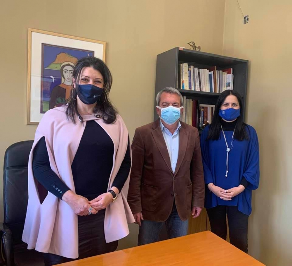 Επίσκεψη της Άννας Καλογεροπούλου στο Δήμο Μονεμβασίας