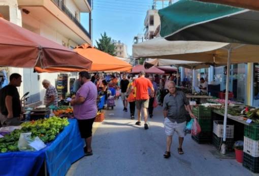 Έως τις 11 το πρωί την Τετάρτη η Λαϊκή Σπάρτης λόγω καύσωνα