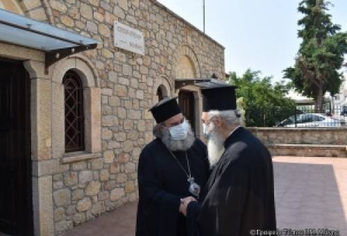 Επίσκεψη του Μητροπολίτη Σπάρτης στη Μητρόπολη Μάνης